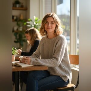 Benedetta B Brownish Gray Women's Sweater